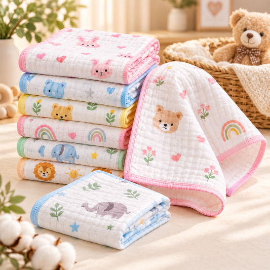 Born Baby 6 Layer HandKershief&Face Towel