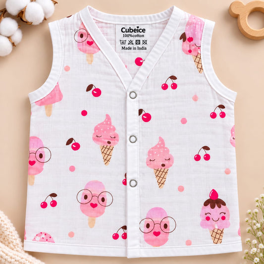 Muslin Button Jablas – Unisex Baby Top Wear