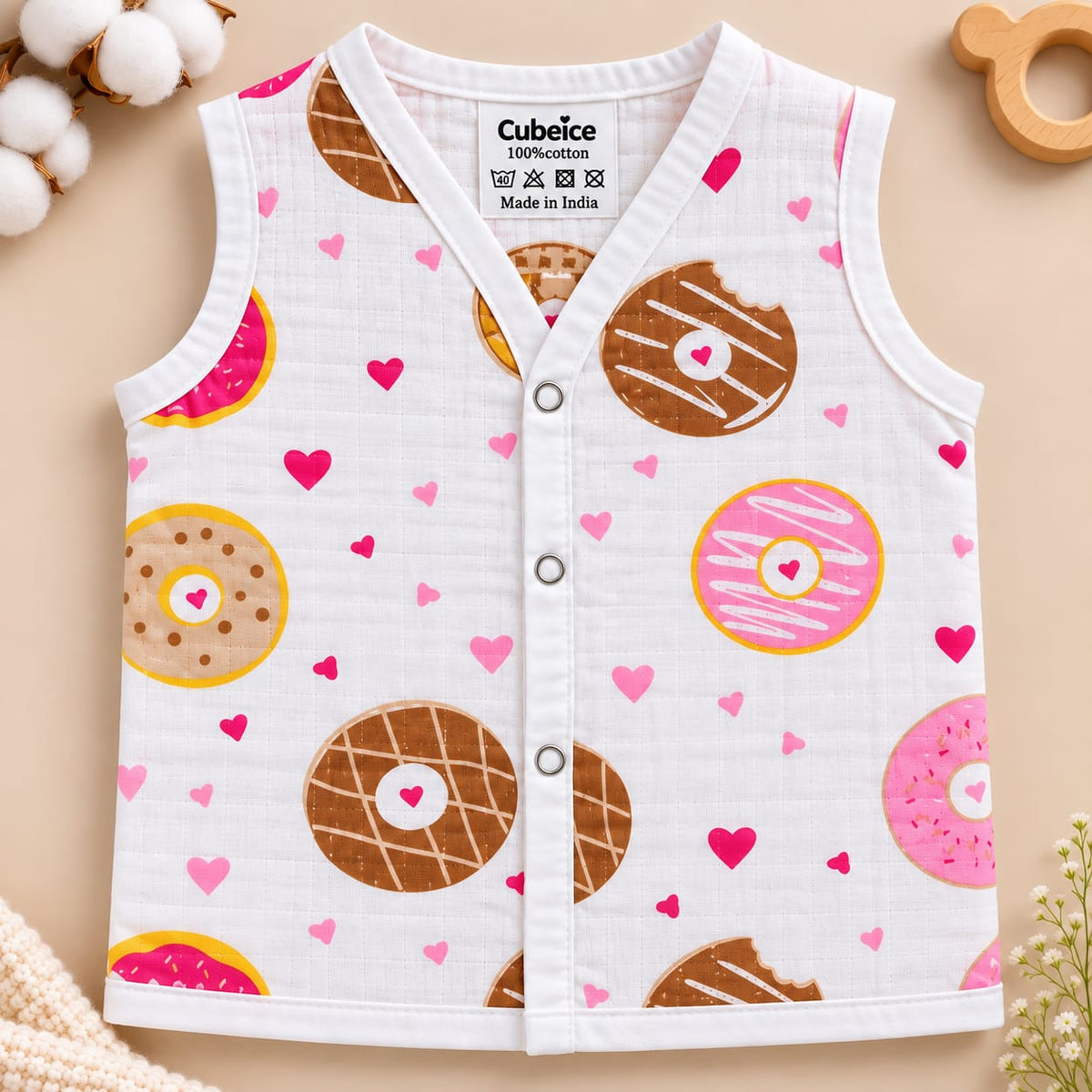 Muslin Button Jablas – Unisex Baby Top Wear